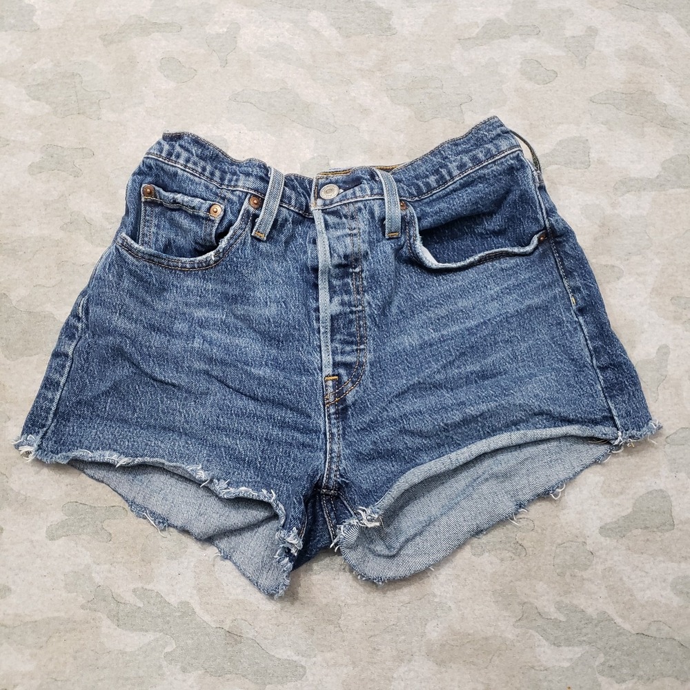 Levi's Blue Denim Jean Shorts